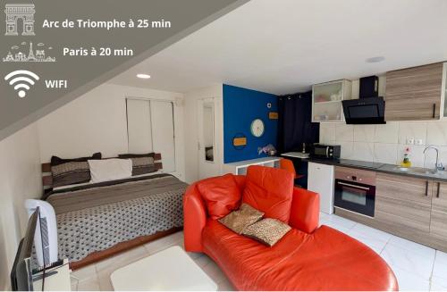 Studio calme dans un quartier résidentiel - Proche Paris