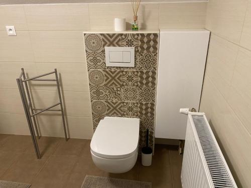 Koupelna v ubytování Apartmán Hanka