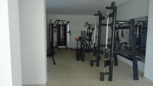 Γυμναστήριο ή/και όργανα γυμναστικής στο Apartamento Caldas Novas - Casa da Madeira