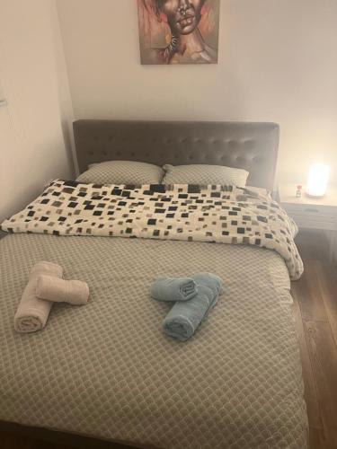 Postel nebo postele na pokoji v ubytování Apartman Kraljice Natalije