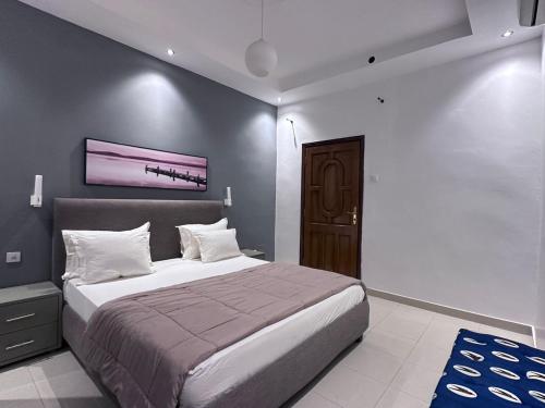 Krevet ili kreveti u jedinici u okviru objekta Luxury flat Sicap