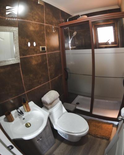 Ein Badezimmer in der Unterkunft Arenas Pullay
