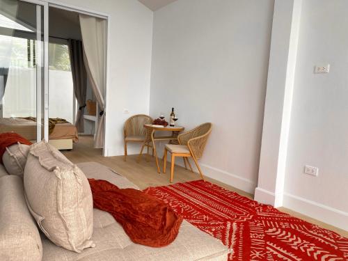 Χώρος καθιστικού στο Cozy Villa 1bd and swimming pool