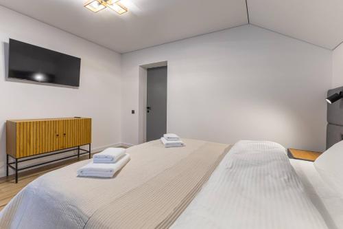 Postel nebo postele na pokoji v ubytování Chokolate house