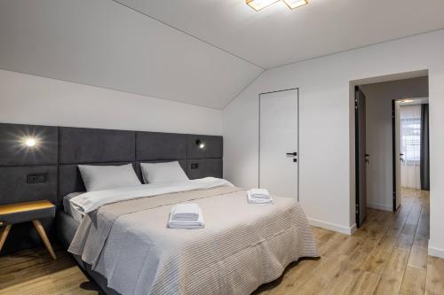 Postel nebo postele na pokoji v ubytování Chokolate house