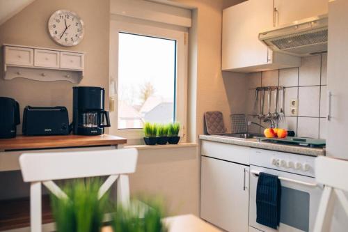 Kuchyň nebo kuchyňský kout v ubytování Haus Jelena Appartement 3