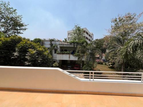 a view of a building from the balcony of a building at Luxury Villa in Heart of the city in Haidar Sāhibgūda