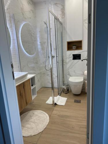 Ένα μπάνιο στο Green Apartment&Spa