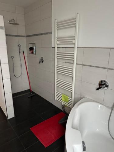 Koupelna v ubytování Gehobenes Wohnen wie zu Hause