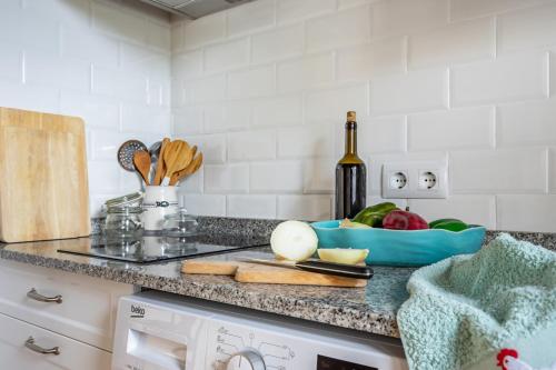 Dapur atau dapur kecil di Entrenueces appto1 camango
