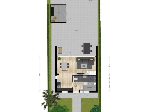 Κάτοψη του Modern, cosy family bungalow near beach