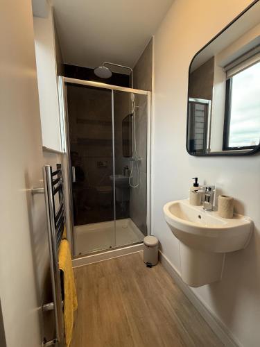 Bilik mandi di Buxton Road Suites