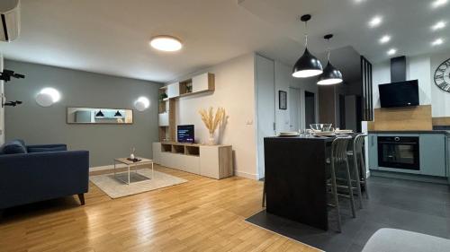 Moderne & cosy avec parking 10 min centre Lyon