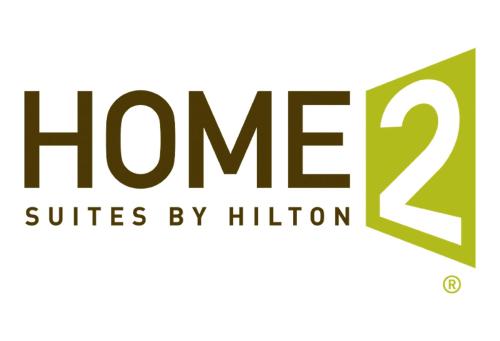 a logo for the home suites by hilton at Home2 Suites By Hilton Harrisburg East in Harrisburg
