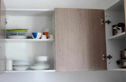 Η κουζίνα ή μικρή κουζίνα στο Près de la plage appartement haut standing premier étage