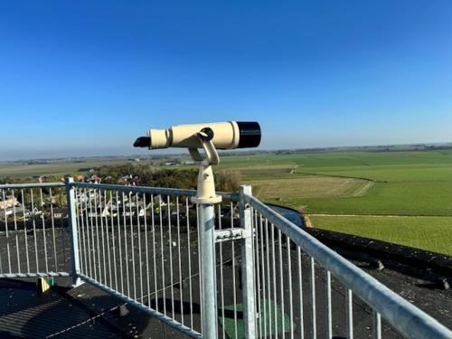 a security camera on top of a bridge at Watertorenhotel Wadhoog in Sint Jacobiparochie