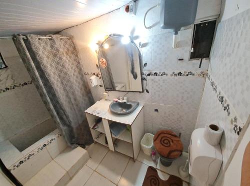 Koupelna v ubytování La casa de Aldo y Paty