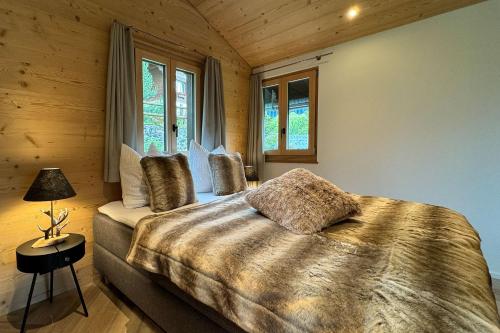 Katil atau katil-katil dalam bilik di Chalet Gletscherliechtli