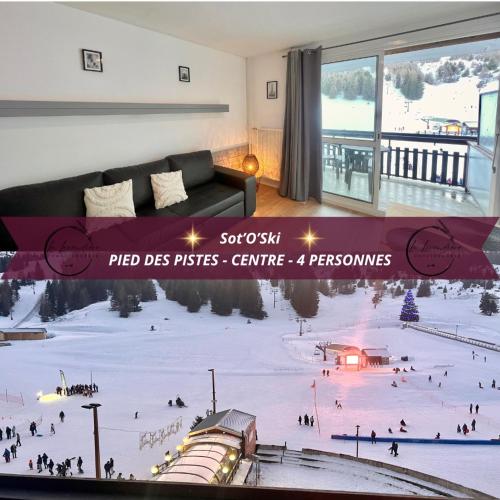 Sot'O'Ski - Pied des pistes, 4 personnes, Centre station, Bois d' Aurouze
