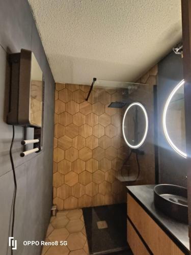Dapur atau dapur kecil di Duplex l 'Épervier