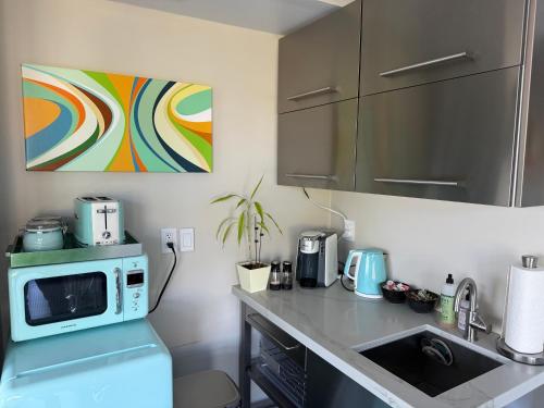 Η κουζίνα ή μικρή κουζίνα στο Luxury Suite with Views - San Rafael, Gateway to SF & Wine Country
