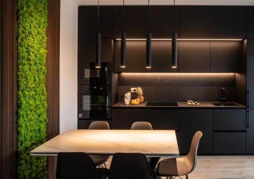 Kuchyň nebo kuchyňský kout v ubytování LuxeDesign Apartment
