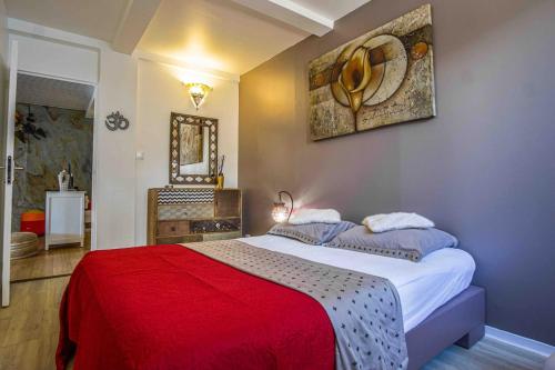 Llit o llits en una habitació de Villa Pitayaa