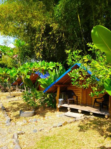Hotel Campestre Lagos de Venecia - Chalet, glamping, camping y overlandingにある庭