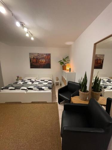 Postel nebo postele na pokoji v ubytování Studio centrally located at Central Station