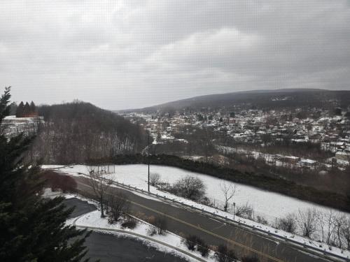 a view of a city in the snow at Country Inn & Suites by Radisson, Convention Center in Altoona