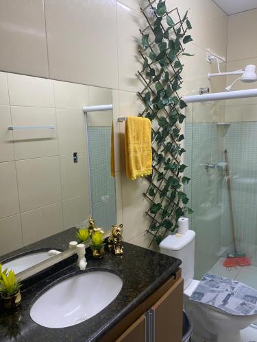 Koupelna v ubytování Casa barra nova