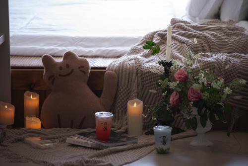 Katil atau katil-katil dalam bilik di YOOOO SEA TRUE REST Hotel