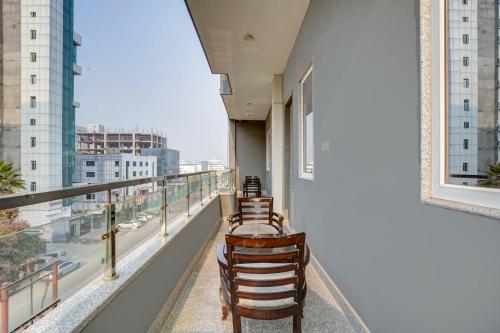 Balkón nebo terasa v ubytování Hotel Noida Express