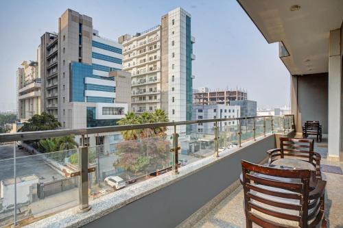 Balkón nebo terasa v ubytování Hotel Noida Express
