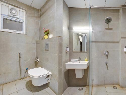Koupelna v ubytování Hotel Noida Express