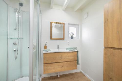 Ένα μπάνιο στο Ferienhaus Meerluft in Breskens