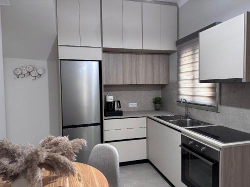 Kuchyň nebo kuchyňský kout v ubytování Urban Nest Kalymnos