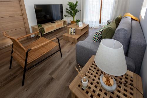 Televisyen dan/atau pusat hiburan di Valencia El Carmen, apartamento piso 3