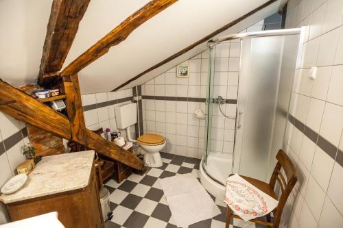 Een badkamer bij Country House "Stričev grunt" Stara Kapela