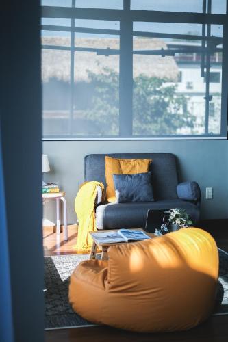 Posezení v ubytování Terrace Suite