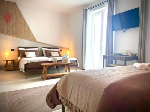 Ένα ή περισσότερα κρεβάτια σε δωμάτιο στο Leluan Bed and Breakfast