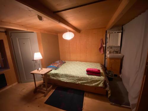 Ένα ή περισσότερα κρεβάτια σε δωμάτιο στο Casa Vegana, 3,5 Zi Wohnung, 5 PL, 2 Bäder