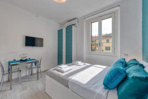 Posteľ alebo postele v izbe v ubytovaní [Navigli - Darsena] La perla in città