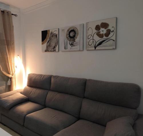 Χώρος καθιστικού στο Mojacar Playa Appartement 3chambres