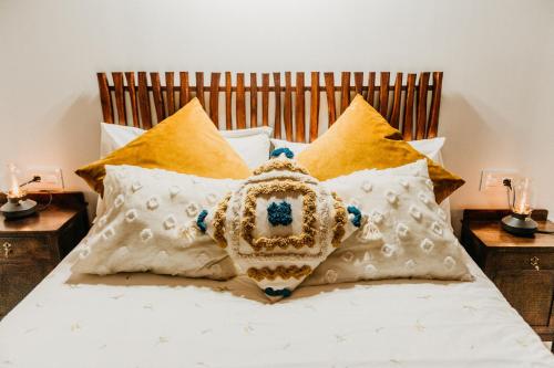 Postel nebo postele na pokoji v ubytování Casa Las Carballas Isabel