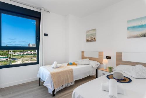 Postel nebo postele na pokoji v ubytování Apartamento Prestige - PlusHolidays