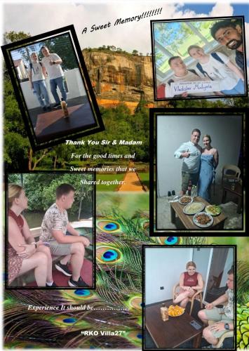 a collage of pictures of a man and a woman at RKO Villa27 - Unawatuna in Habaraduwa