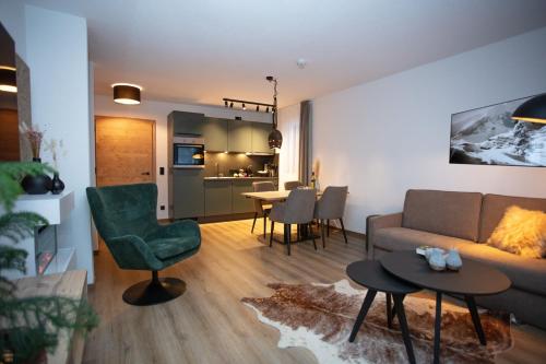 Η κουζίνα ή μικρή κουζίνα στο Apartmenthaus Sonnenhof