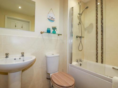 Koupelna v ubytování Freesia