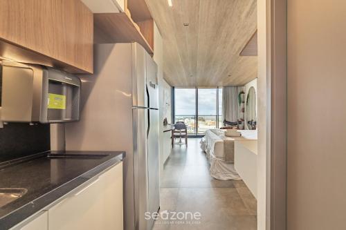 Nhà bếp/bếp nhỏ tại NWTs - Estúdios com Vista Lateral Mar em Maceió II